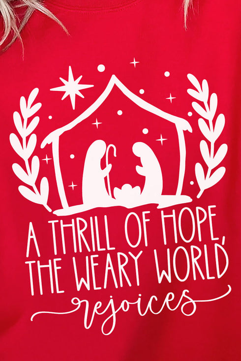 Thrill Of Hope Nativity Unisex NuBlend Crew Sweatshirt