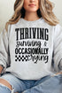 Thriving, Surviving, Crying Unisex NuBlend Crew Sweatshirt