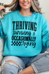 Thriving, Surviving, Crying Unisex NuBlend Crew Sweatshirt