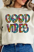 Tie Dye Good Vibes Unisex NuBlend Crew Sweatshirt