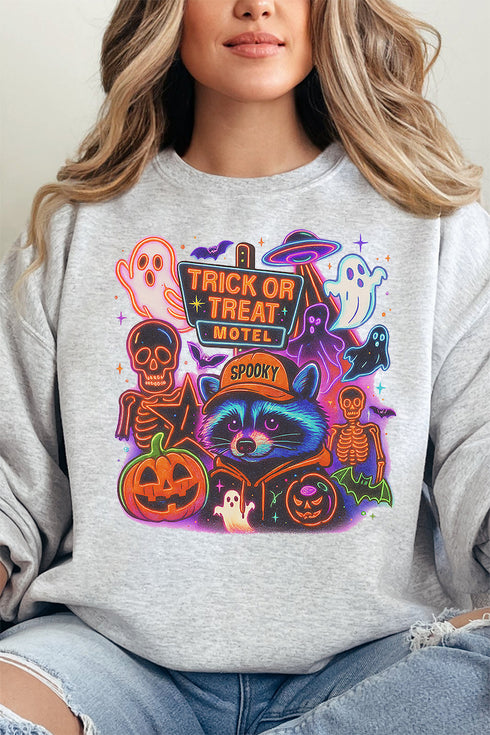 Trick Or Treat Motel Unisex NuBlend Crew Sweatshirt