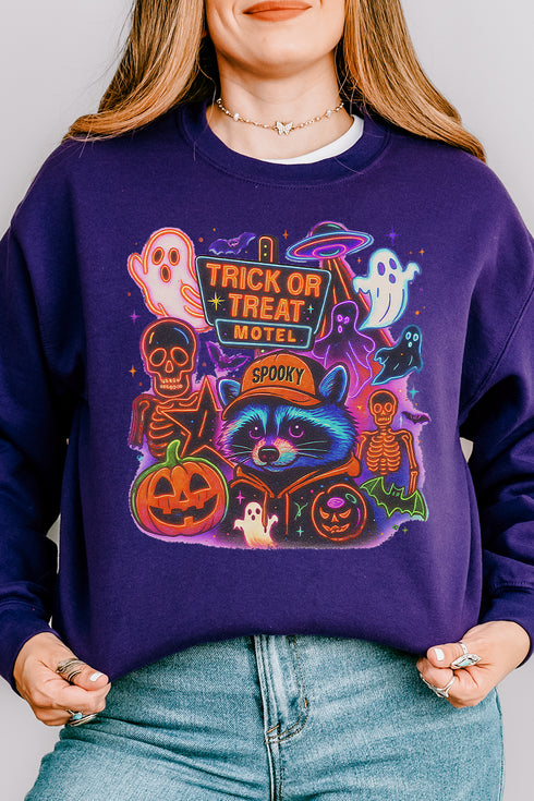 Trick Or Treat Motel Unisex NuBlend Crew Sweatshirt