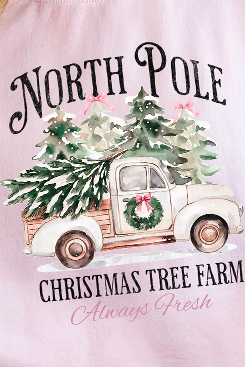 Truck North Pole Tree Farm Unisex NuBlend Crew Sweatshirt