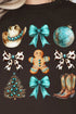 Turquoise Country Christmas Unisex NuBlend Crew Sweatshirt