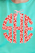 Valentine Leopard 3 Letter Monogram Unisex NuBlend Crew Sweatshirt