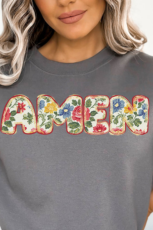 Vintage Bubble Amen Unisex NuBlend Crew Sweatshirt