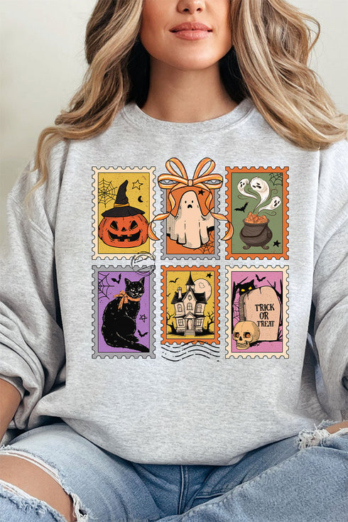 Vintage Halloween Stamps Unisex NuBlend Crew Sweatshirt