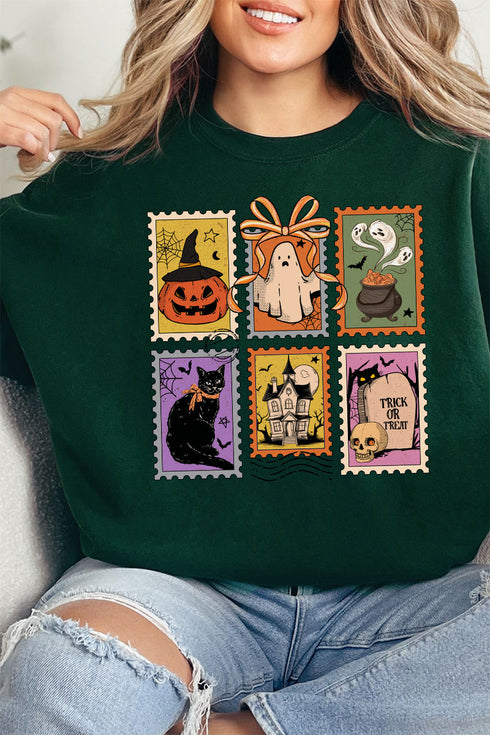 Vintage Halloween Stamps Unisex NuBlend Crew Sweatshirt