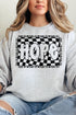 Wavy Checkered Hope Unisex NuBlend Crew Sweatshirt