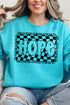 Wavy Checkered Hope Unisex NuBlend Crew Sweatshirt
