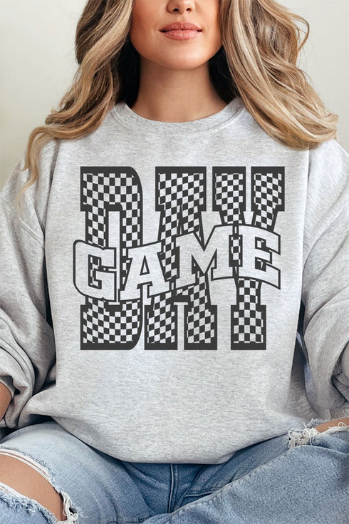 Wavy Check Game Day Unisex NuBlend Crew Sweatshirt