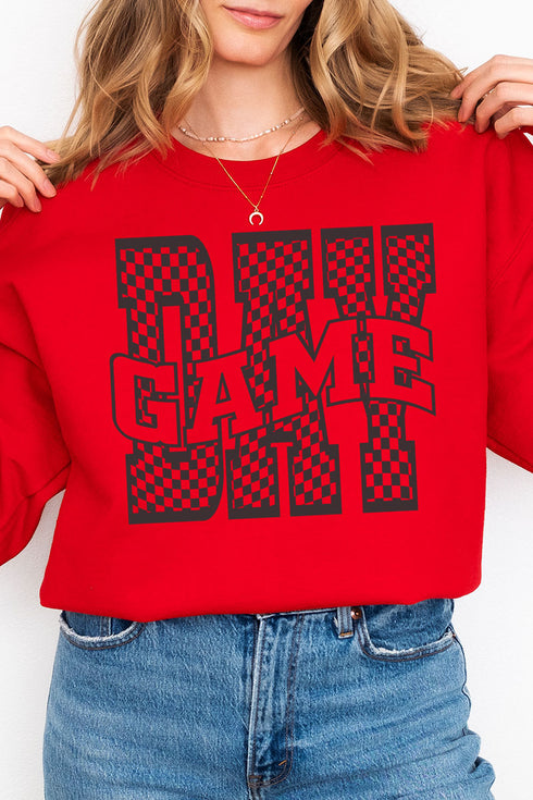 Wavy Check Game Day Unisex NuBlend Crew Sweatshirt