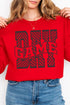 Wavy Check Game Day Unisex NuBlend Crew Sweatshirt
