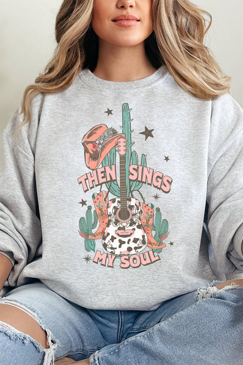 Western Then Sings My Soul Unisex NuBlend Crew Sweatshirt