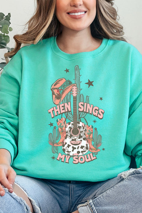 Western Then Sings My Soul Unisex NuBlend Crew Sweatshirt