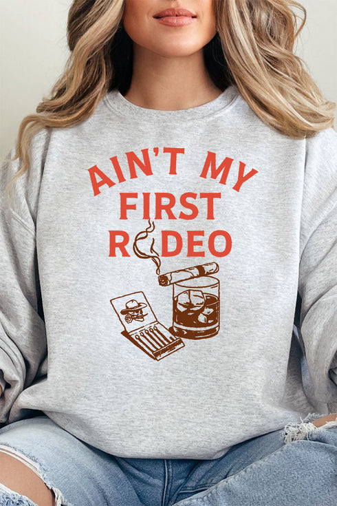 Whiskey Ain't My First Rodeo Unisex NuBlend Crew Sweatshirt