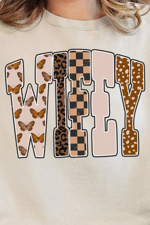 Wifey In The Wild Unisex NuBlend Crew Sweatshirt