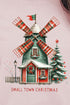 Windmill Small Town Christmas Unisex NuBlend Crew Sweatshirt