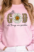 With God Daisy Unisex NuBlend Crew Sweatshirt