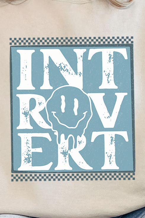 Introvert Checkered Unisex NuBlend Crew Sweatshirt