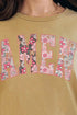 Floral Faux Embroidery Amen Premium Cotton Unisex T-Shirt