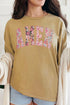 Floral Faux Embroidery Amen Premium Cotton Unisex T-Shirt