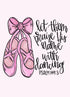 Praising In Pointe Ready To Frame Canvas Print
