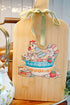 Stitches & Stoneware Decorative Wood Cutting Board