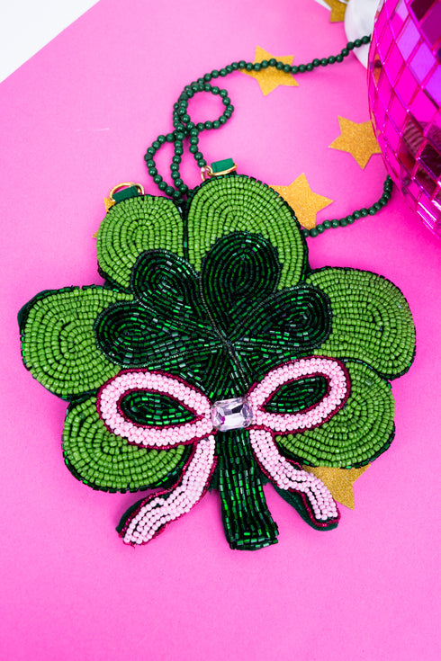 Shake your Shamrocks Petite Seed Bead Purse
