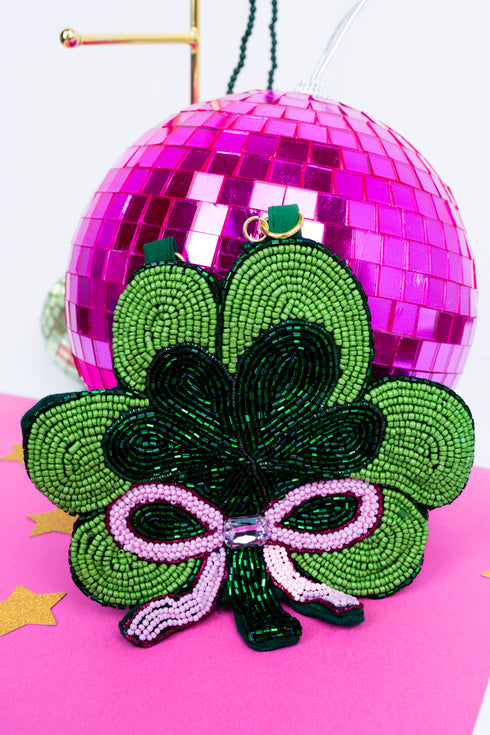 Shake your Shamrocks Petite Seed Bead Purse