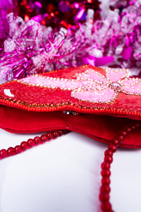 All My Heart Petite Seed Bead Purse