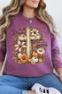 Harvest Praise Cross Comfort Colors Heavyweight Long T-Shirt