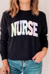 Soft Stitch Nurse Comfort Colors Heavyweight Long T-Shirt