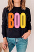 Candy Stripe Boo Comfort Colors Heavyweight Long T-Shirt