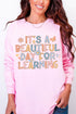 Beautiful Day For Learning Comfort Colors Heavyweight Long Sleeve T-Shirt