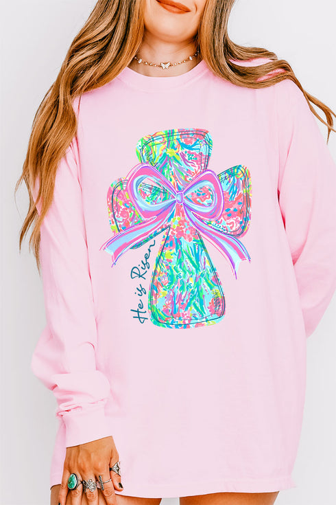 Faith & Frills Comfort Colors Heavyweight Long Sleeve T-Shirt