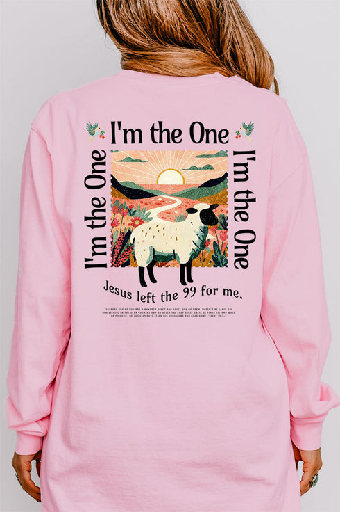 I'm The One Front & Back Design Comfort Colors Heavyweight Long T-Shirt