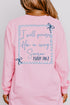 Praise In Every Season Front & Back Design Comfort Colors Heavyweight Long T-Shirt