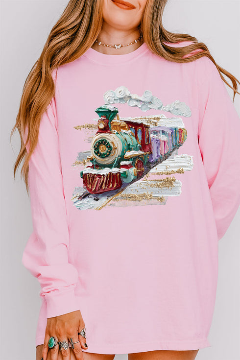 The Painted Train Comfort Colors Heavyweight Long Sleeve T-Shirt