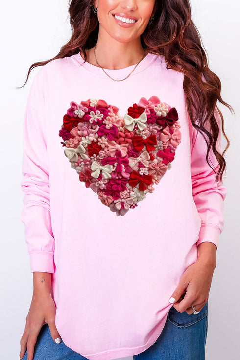 Wrapped With Love Comfort Colors Heavyweight Long Sleeve T-Shirt