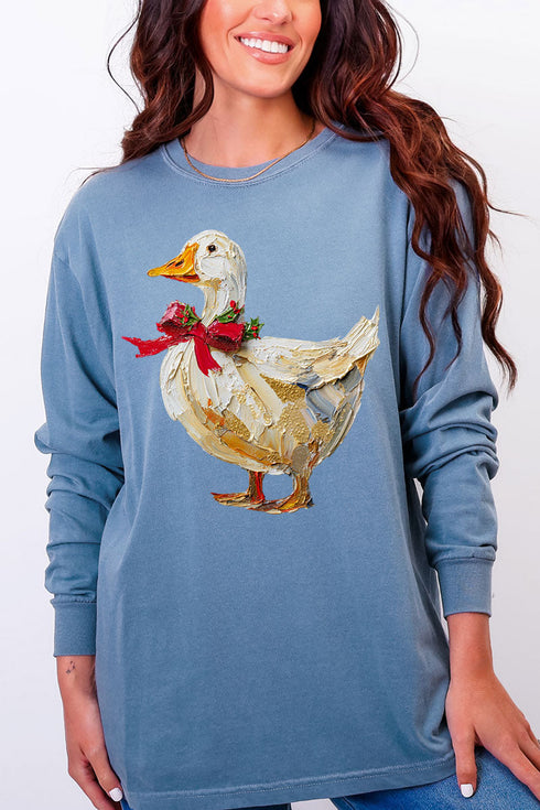 The Painted Goose Coquette Comfort Colors Heavyweight Long Sleeve T-Shirt