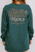 Wonderfully Made Front & Back Design Comfort Colors Heavyweight Long T-Shirt