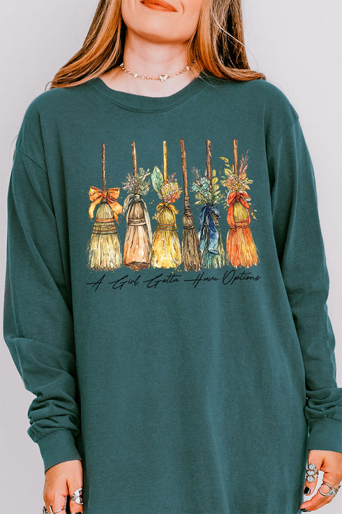 Broom Service Comfort Colors Heavyweight Long Sleeve T-Shirt