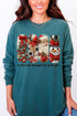 Faux Yarn Most Wonderful Time Comfort Colors Heavyweight Long Sleeve T-Shirt