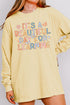 Beautiful Day For Learning Comfort Colors Heavyweight Long Sleeve T-Shirt