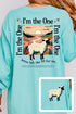 I'm The One Front & Back Design Comfort Colors Heavyweight Long T-Shirt
