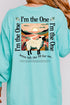 I'm The One Front & Back Design Comfort Colors Heavyweight Long T-Shirt