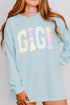 Personalized Soft Stitch Mom Name Comfort Colors Heavyweight Long T-Shirt *Choose Your Name