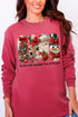 Faux Yarn Most Wonderful Time Comfort Colors Heavyweight Long Sleeve T-Shirt