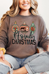 Howdy Horse Christmas Comfort Colors Heavyweight Long T-Shirt